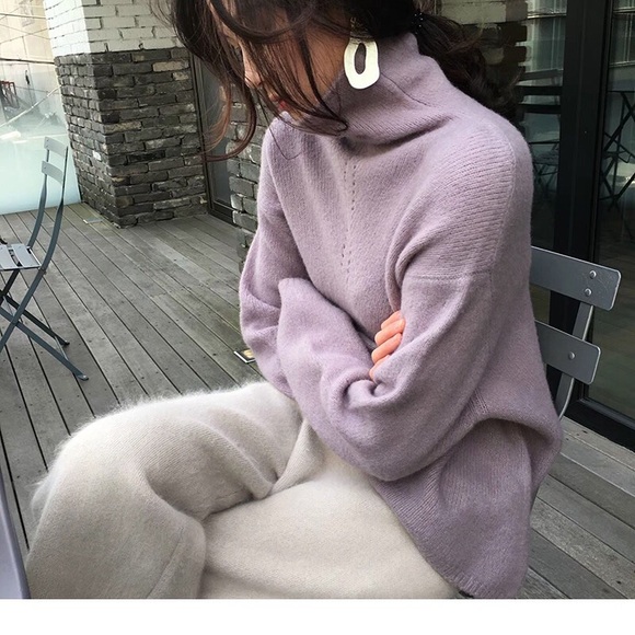 White Gold Asymmetric Statement Drop Earrings - Picture 3 of 6